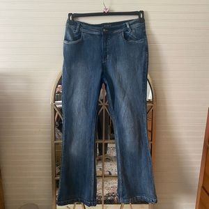 Vintage Y2K VENUS low/mid-rise Size 12 S Stretch Bootcut Jeans 💙🌐